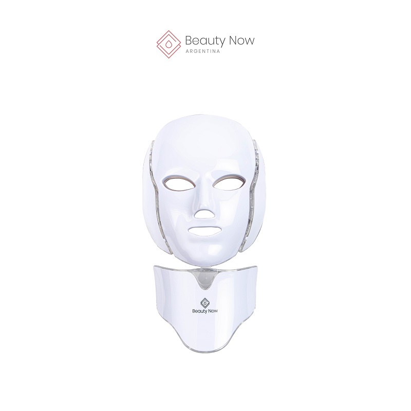 Máscara Led de 7 Colores con Cuello y Microcorrientes